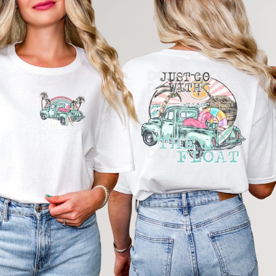 GO WITH THE FLOAT TRUCK FRONT/BACK-DTF TRANSFER