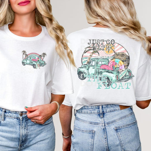 GO WITH THE FLOAT TRUCK FRONT/BACK-DTF TRANSFER