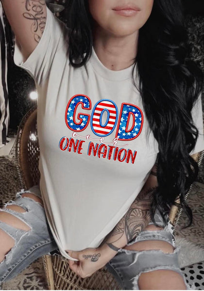 GOD OVER ONE NATION-DTF TRANSFER