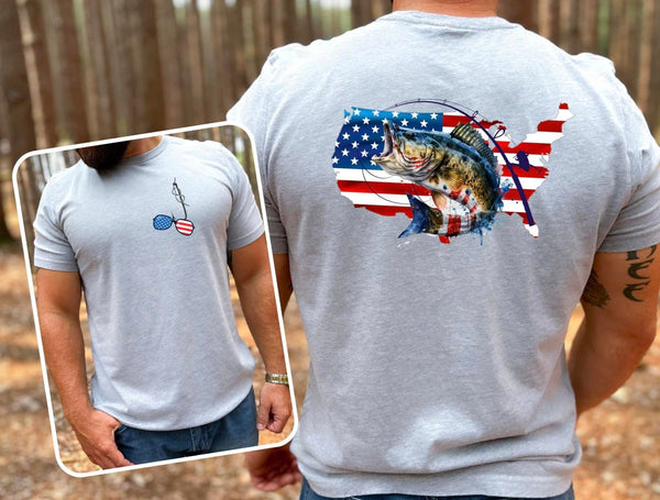 AMERICAN FISHING COMPLETED TEE - Wholesale