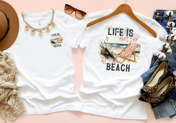 LIFE IS BETTER AT THE BEACH COMPLETED TEE - Wholesale