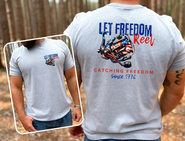 LET FREEDOM REEL COMPLETED TEE - Wholesale