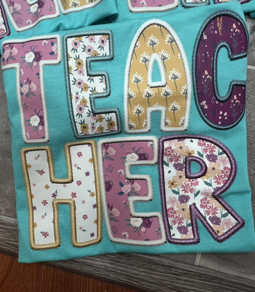 TEACHER SPRING FLORAL PNG DIGITAL DOWNLOAD