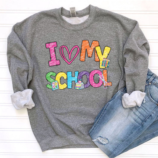 I Love My School    | DTF TRANSFER
