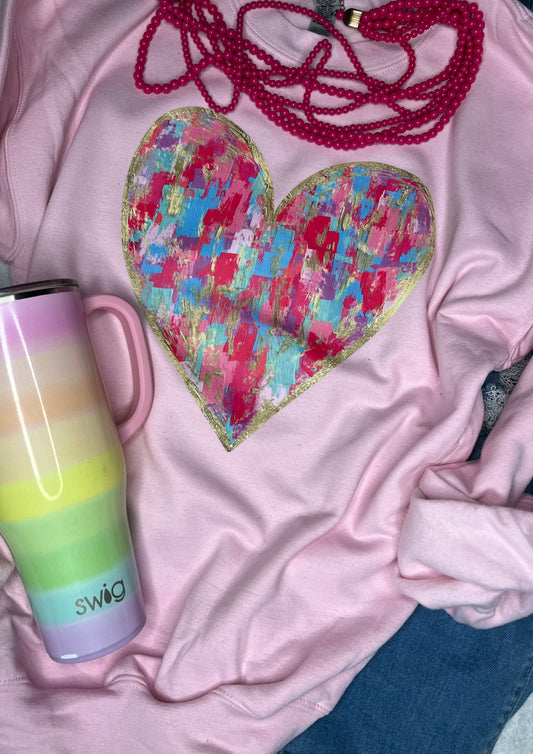 Watercolor HEART  | DTF TRANSFER