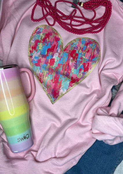 Watercolor HEART  | DTF TRANSFER