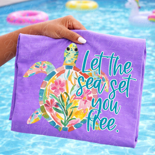 Let The Sea Set you Free  | DTF TRANSFER