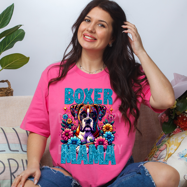 BOXER MAMA SPRING DOGS-DTF TRANSFER
