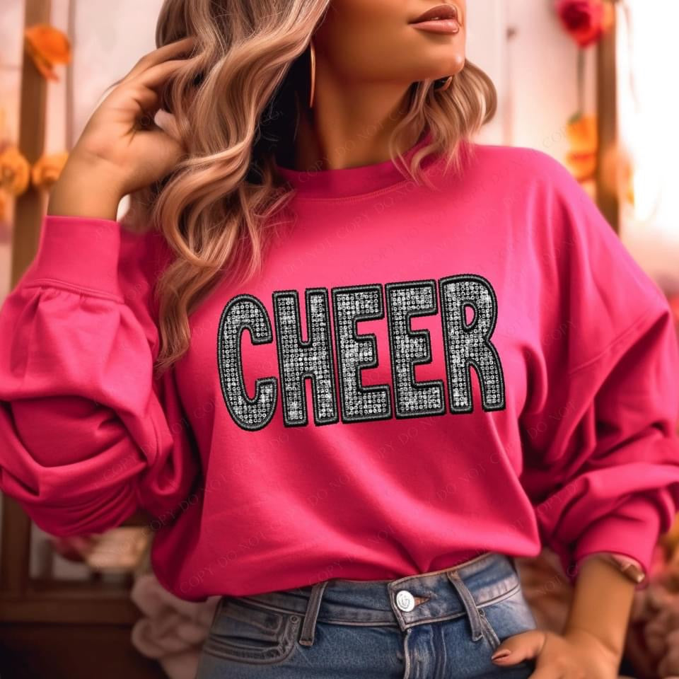 Sports Sparkle Faux Embroidery -  DTF Transfer