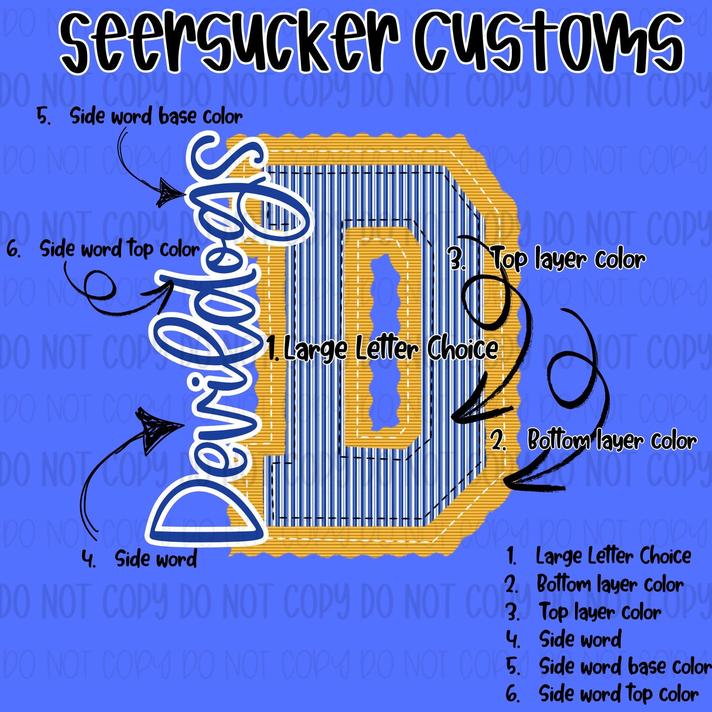 SEERSUCKER Custom   | DTF TRANSFER