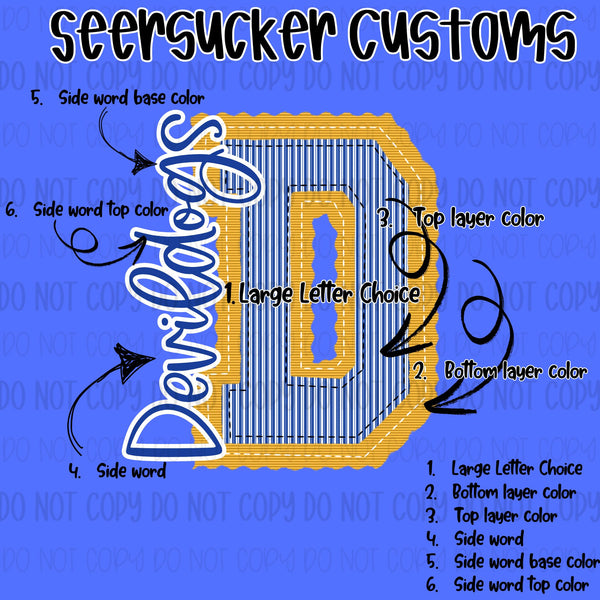 SEERSUCKER Custom   | DTF TRANSFER