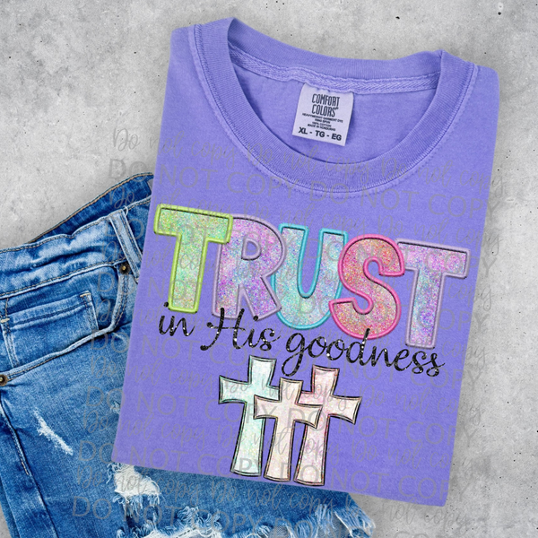 Trust in his goodness l  -DTF TRANSFER