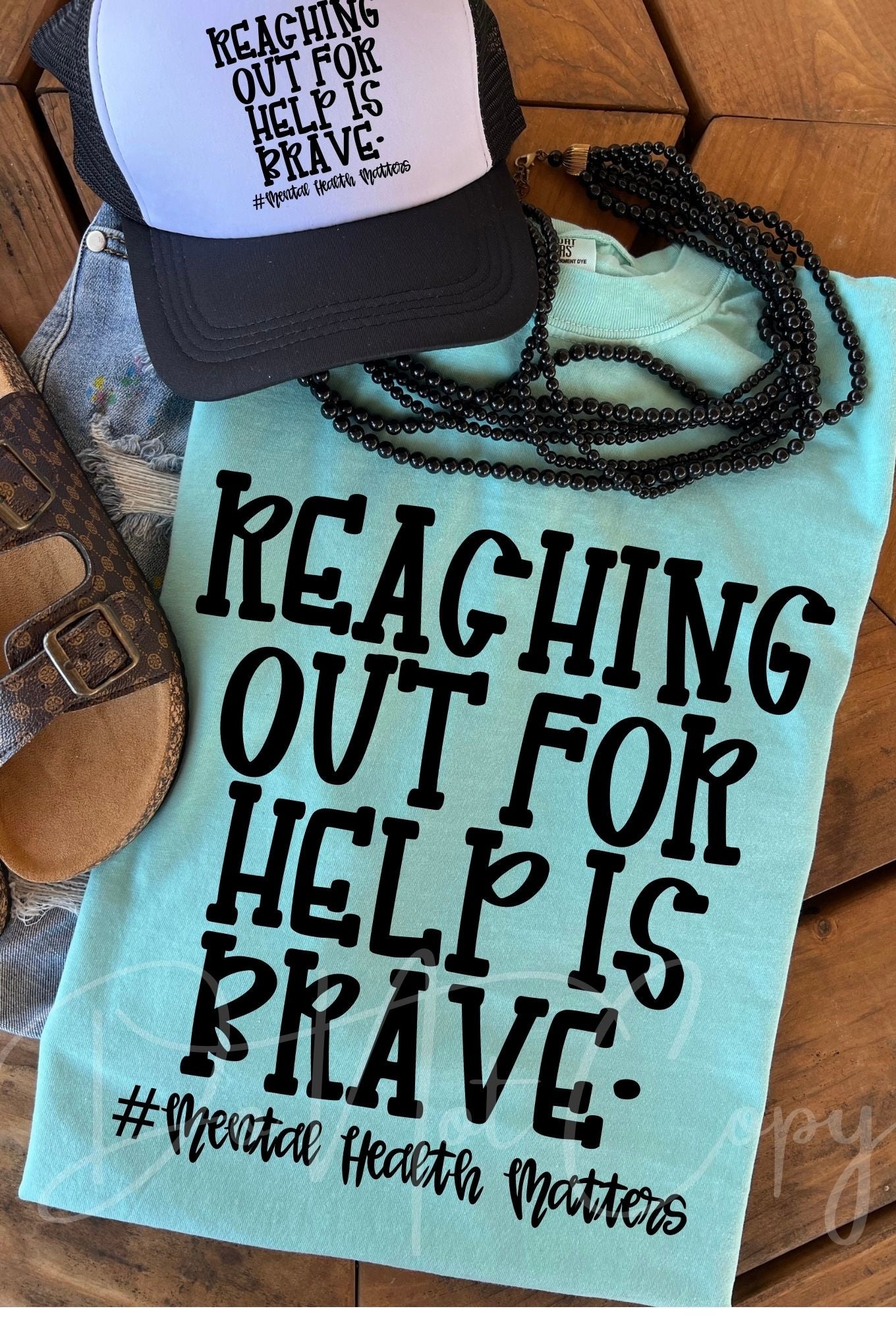 Reaching out for help is brave   -DTF TRANSFER