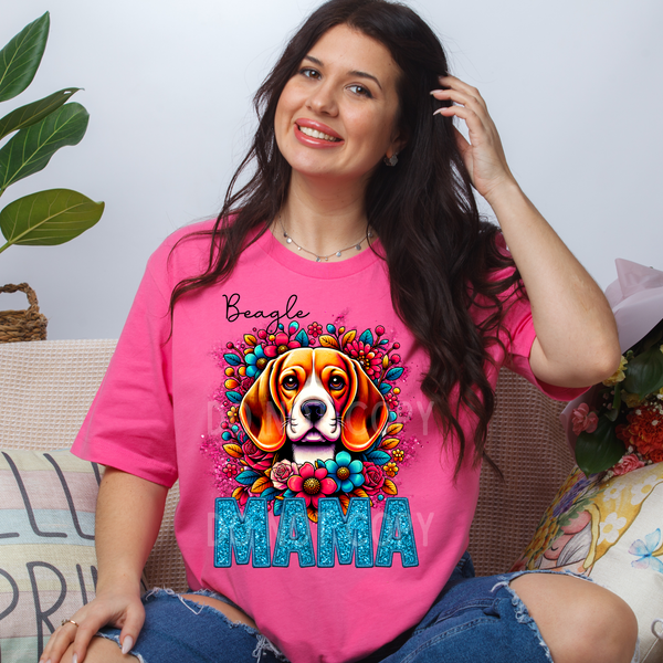 BEAGLE MAMA SPRING DOGS-DTF TRANSFER