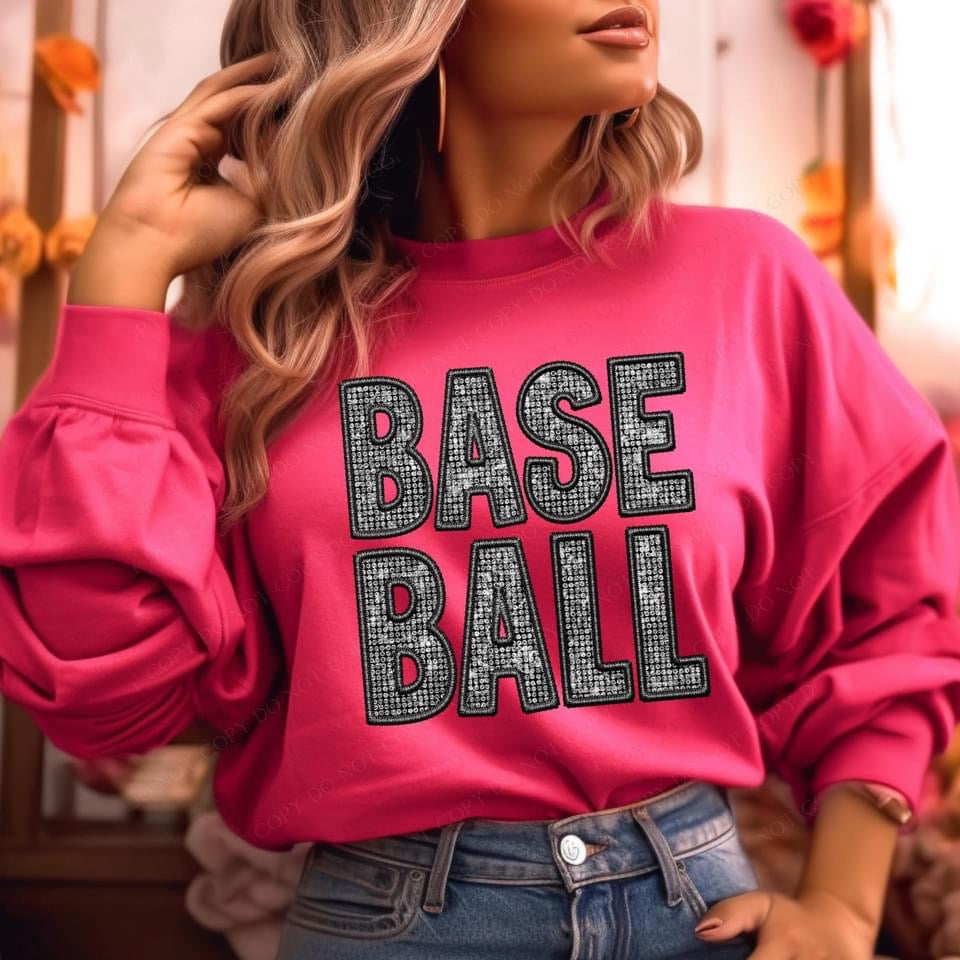 Sports Sparkle Faux Embroidery -  DTF Transfer