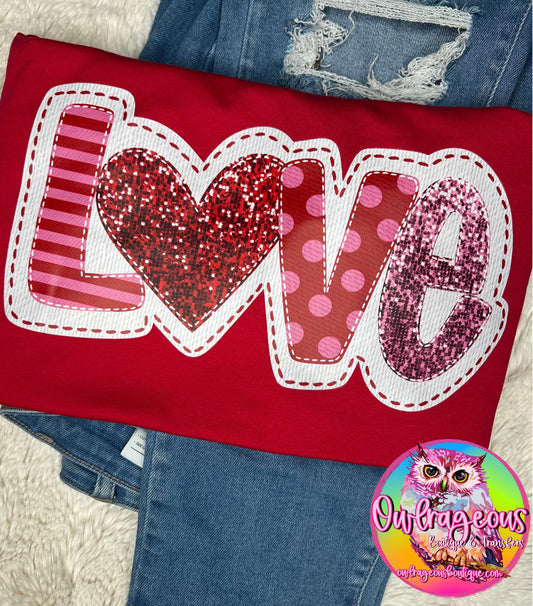 LOVE | COMPLETED SWEATSHIRT