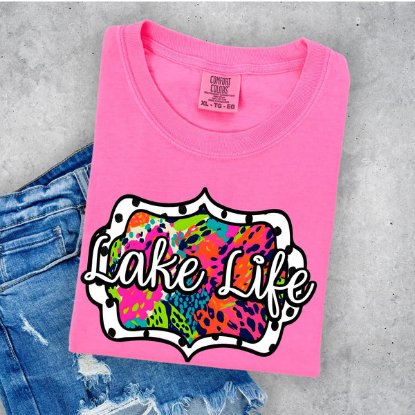 Lake Life Vibrant animal print -DTF TRANSFER