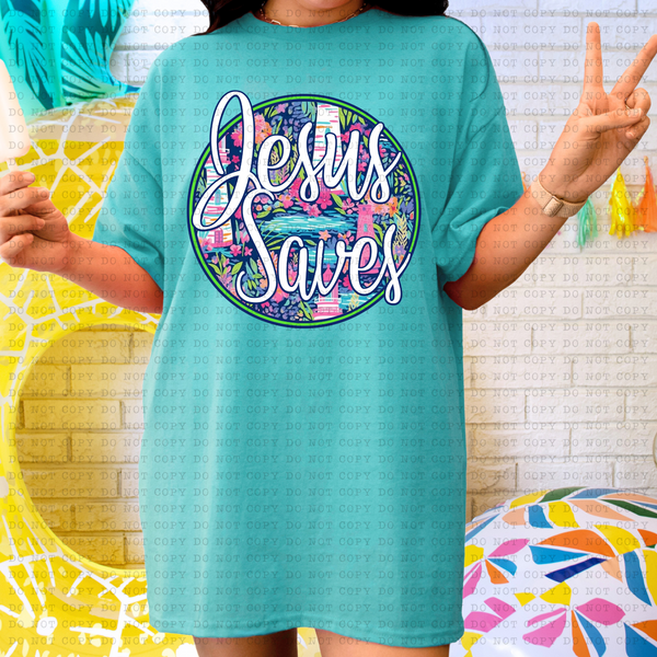 JESUS SAVES LILY LIGHTHOUSE PNG DIGITAL DOWNLOAD