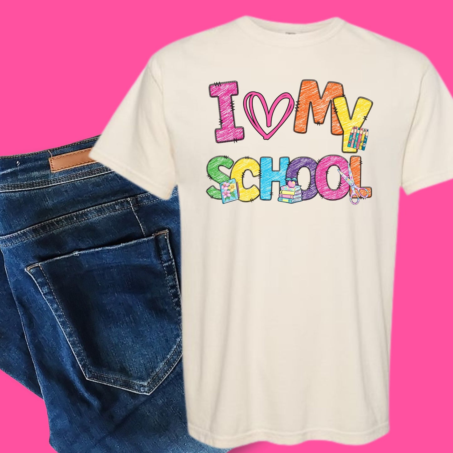 I Love My School    | DTF TRANSFER