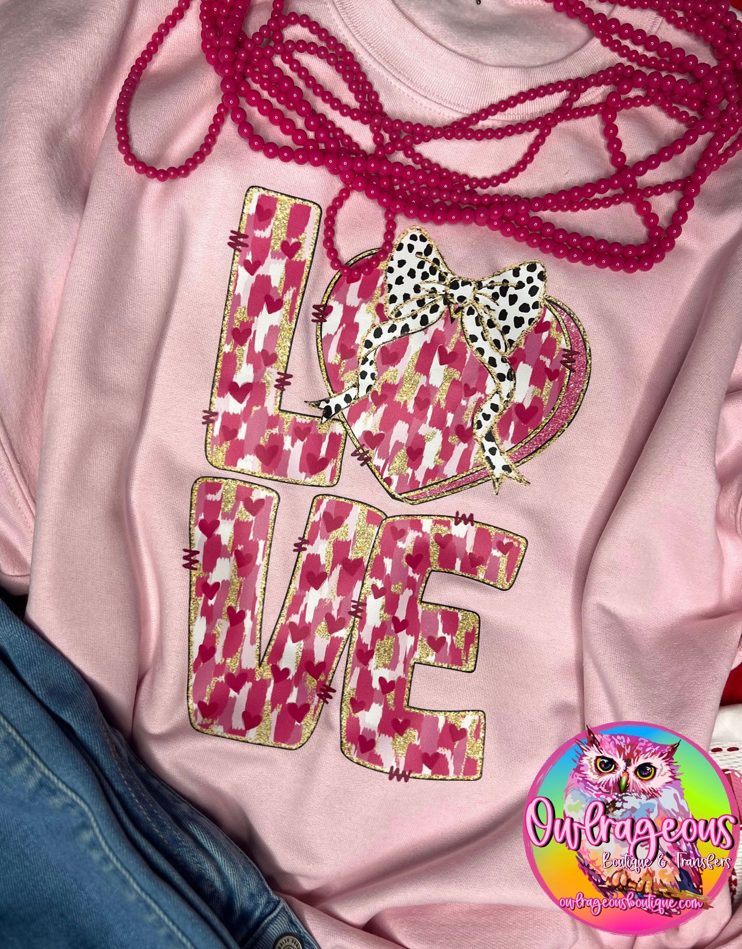LOVE STACK • DALMATION DOT | COMPLETED SWEATSHIRT