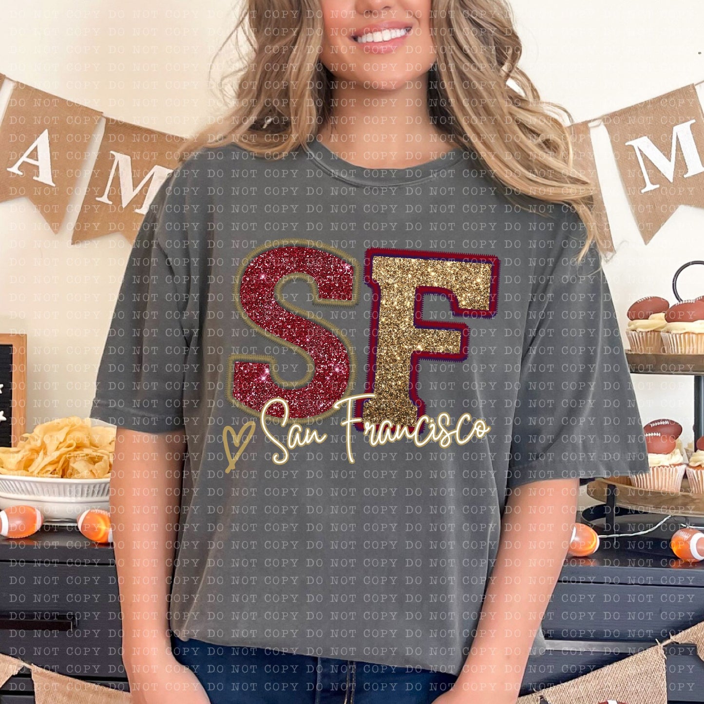 SAN FRANCISCO SPARKLE- DTF TRANSFER