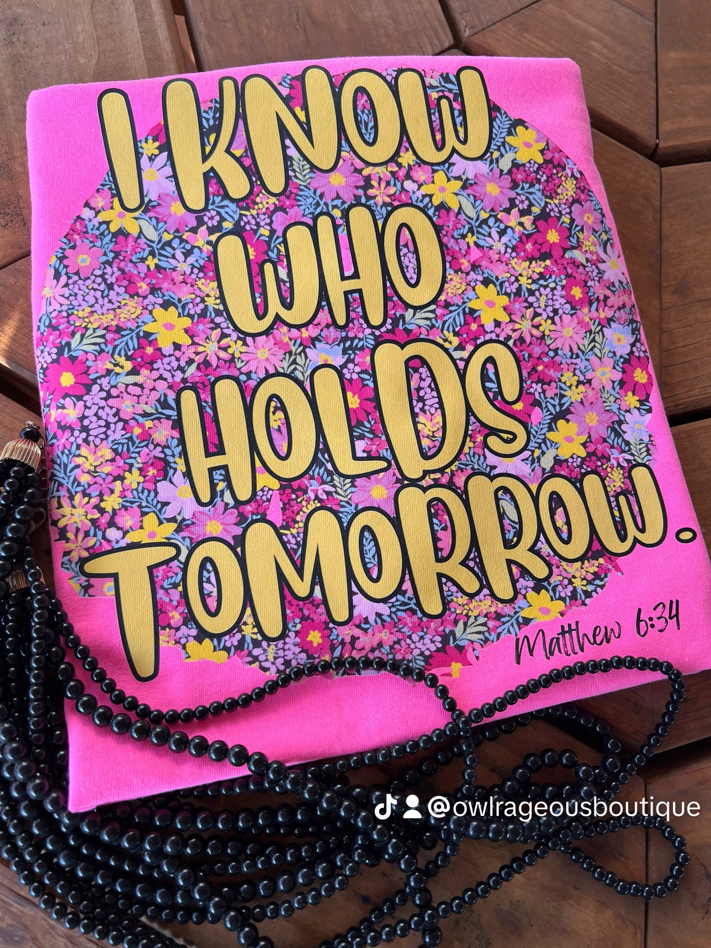 I know who holds tomorrow  COMPLETED TEE - Wholesale