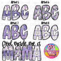 Lovely Lavender Alpha Group (includes 4 separate sets of Alphas)