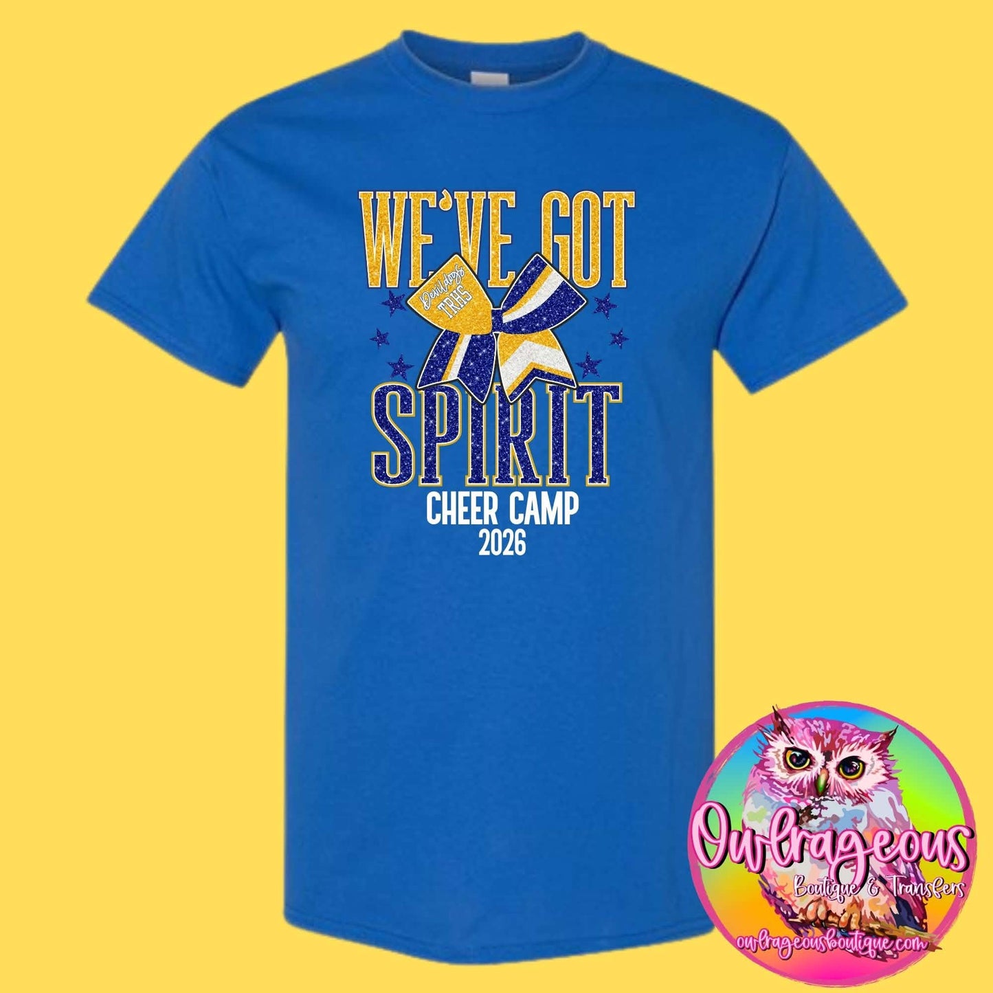 WE’VE GOT SPIRIT | CHEER CAMP  | COMPLETED TEE
