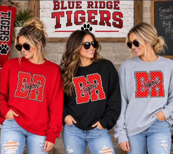 BLUE RIDGE TIGERS | RED POLKA DOT
