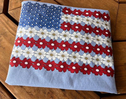 Flower flag   -DTF TRANSFER