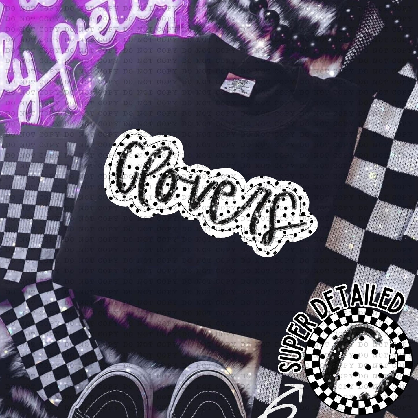DOTTED APPLIQUE TEAMS-DTF TRANSFER