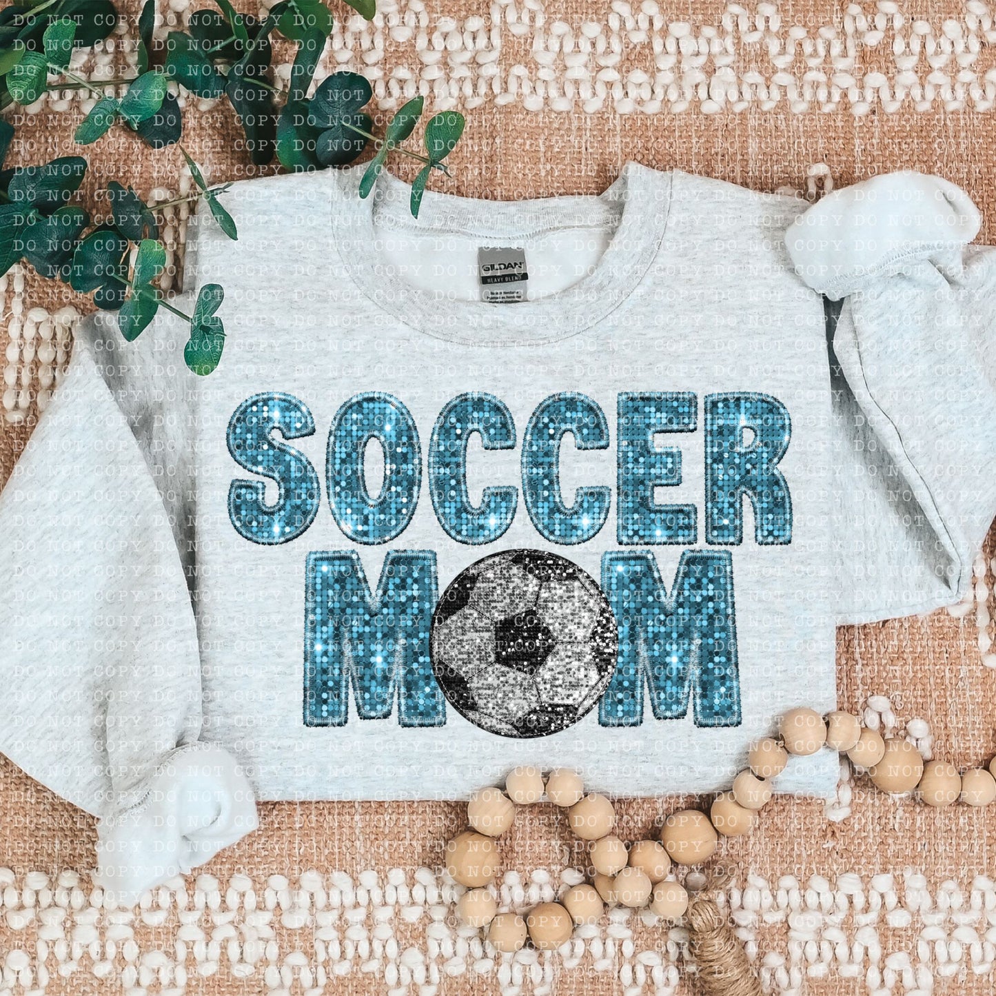 Soccer Mom Faux Embroidery DTF Transfer
