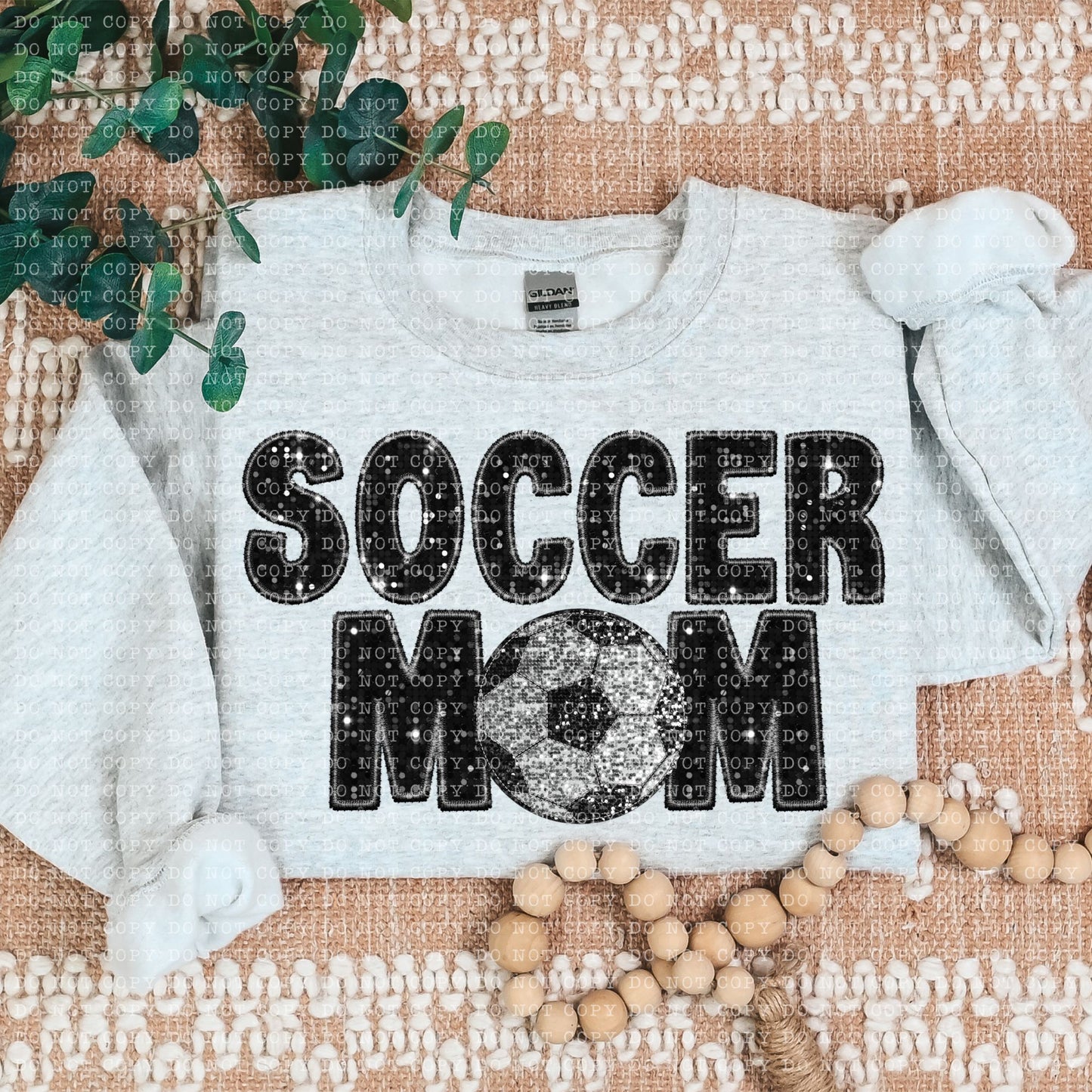 Soccer Mom Faux Embroidery DTF Transfer