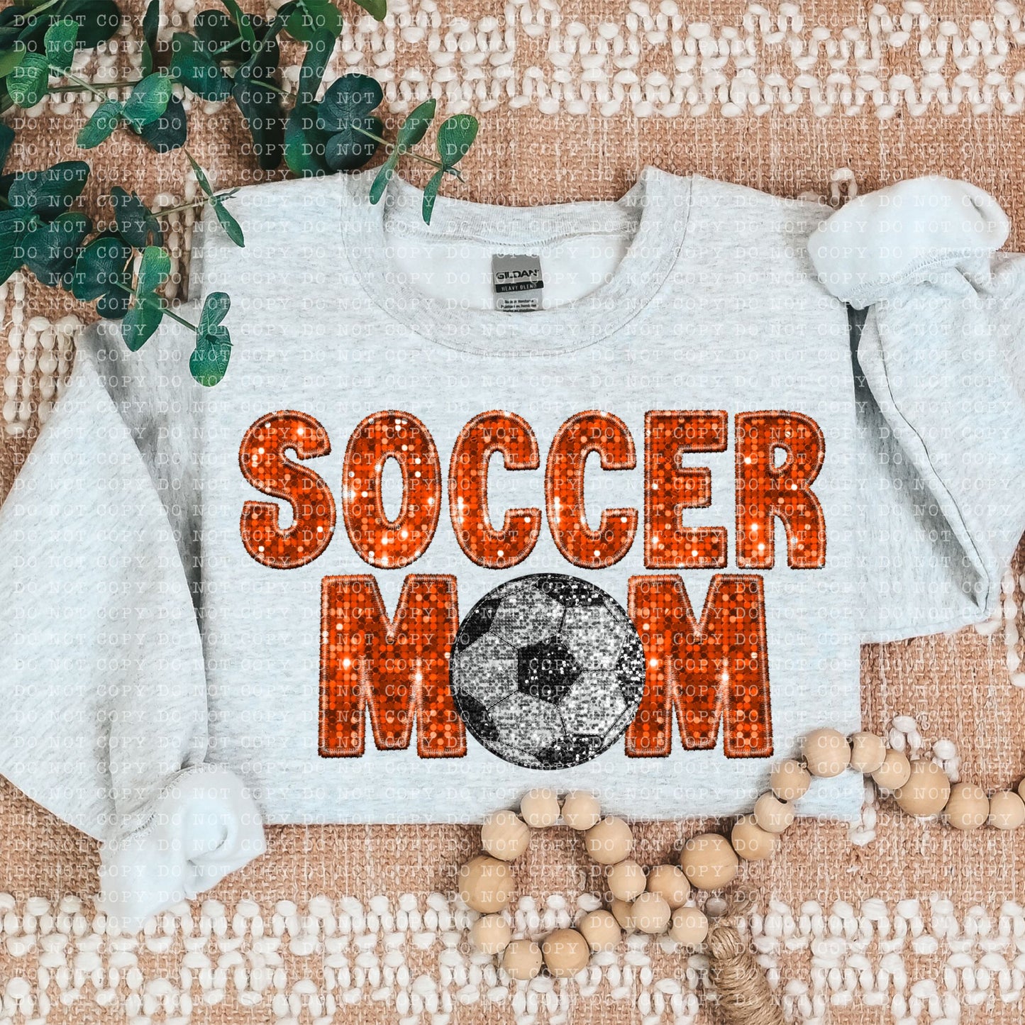 Soccer Mom Faux Embroidery DTF Transfer