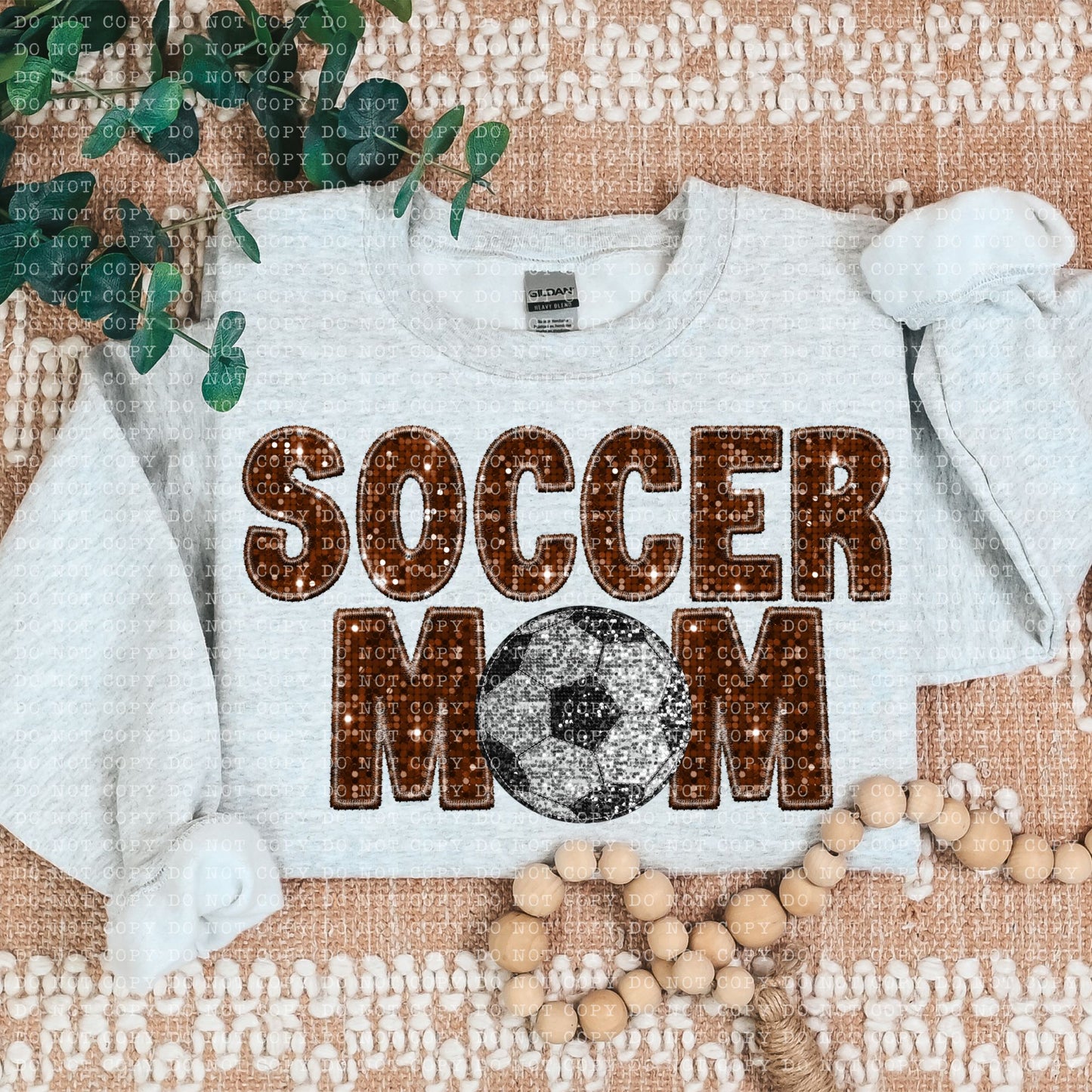 Soccer Mom Faux Embroidery DTF Transfer