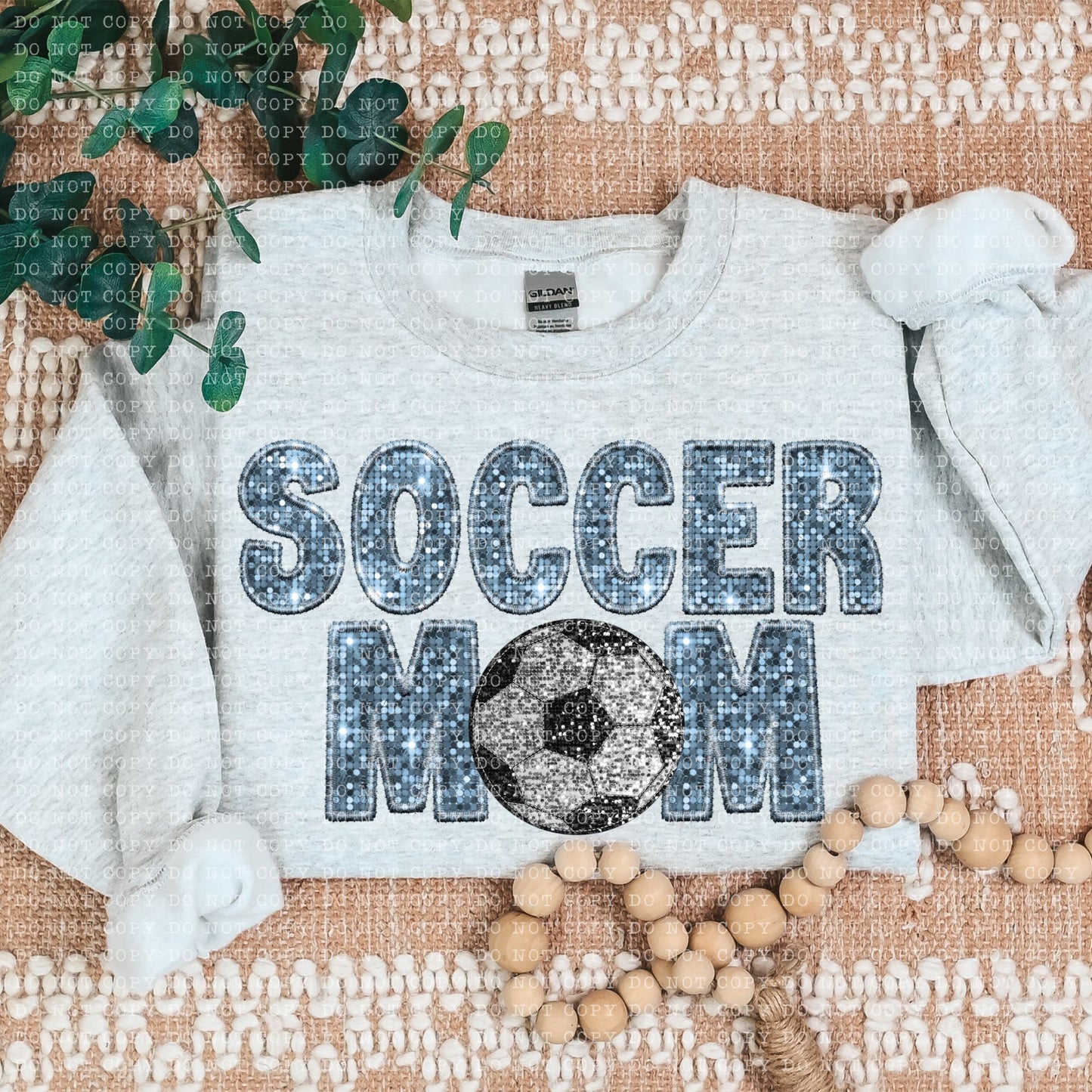 Soccer Mom Faux Embroidery DTF Transfer