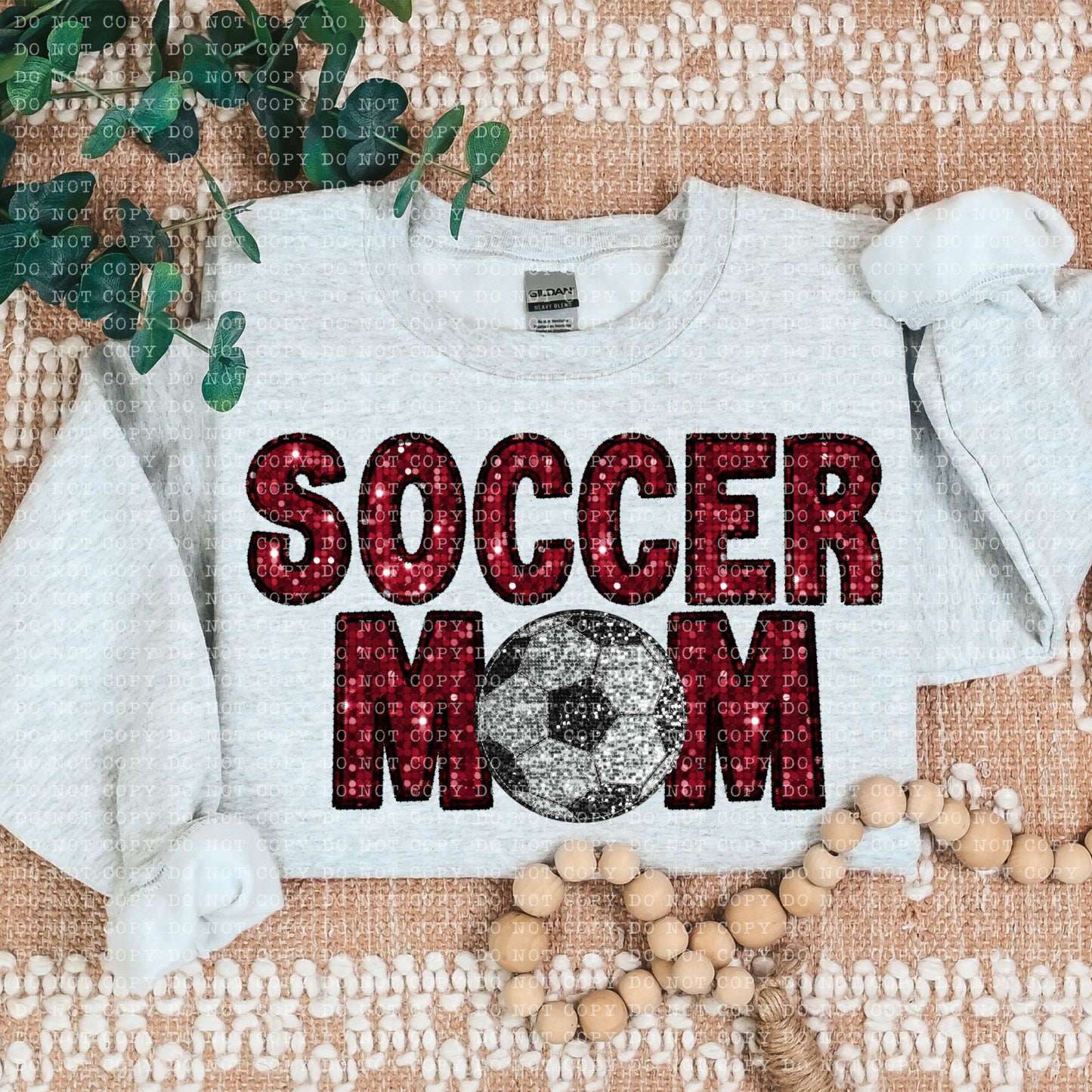 Soccer Mom Faux Embroidery DTF Transfer