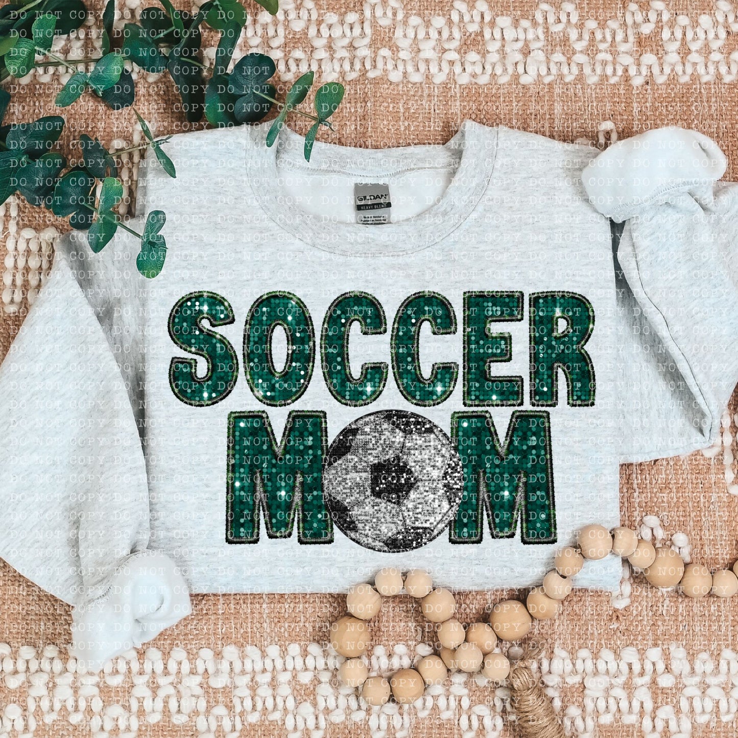 Soccer Mom Faux Embroidery DTF Transfer