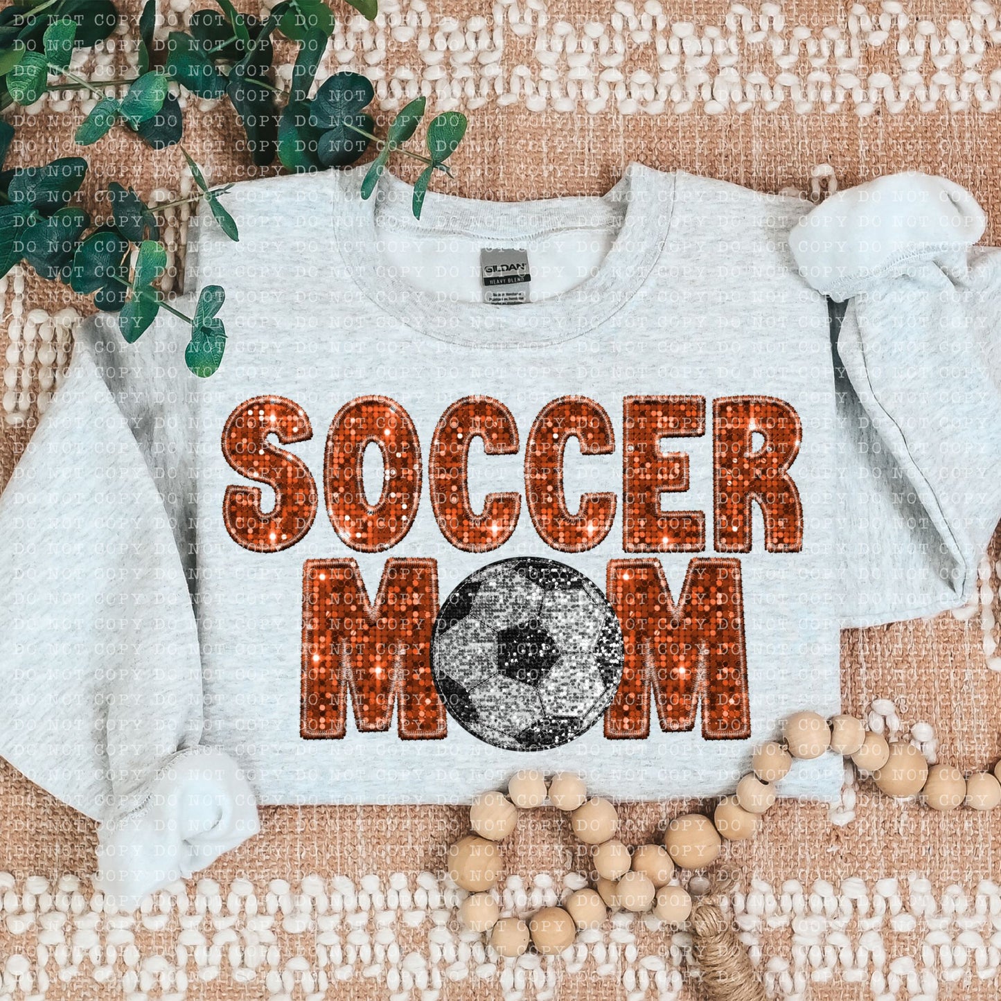 Soccer Mom Faux Embroidery DTF Transfer
