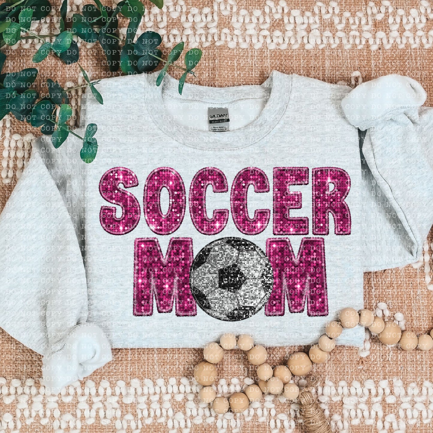 Soccer Mom Faux Embroidery DTF Transfer
