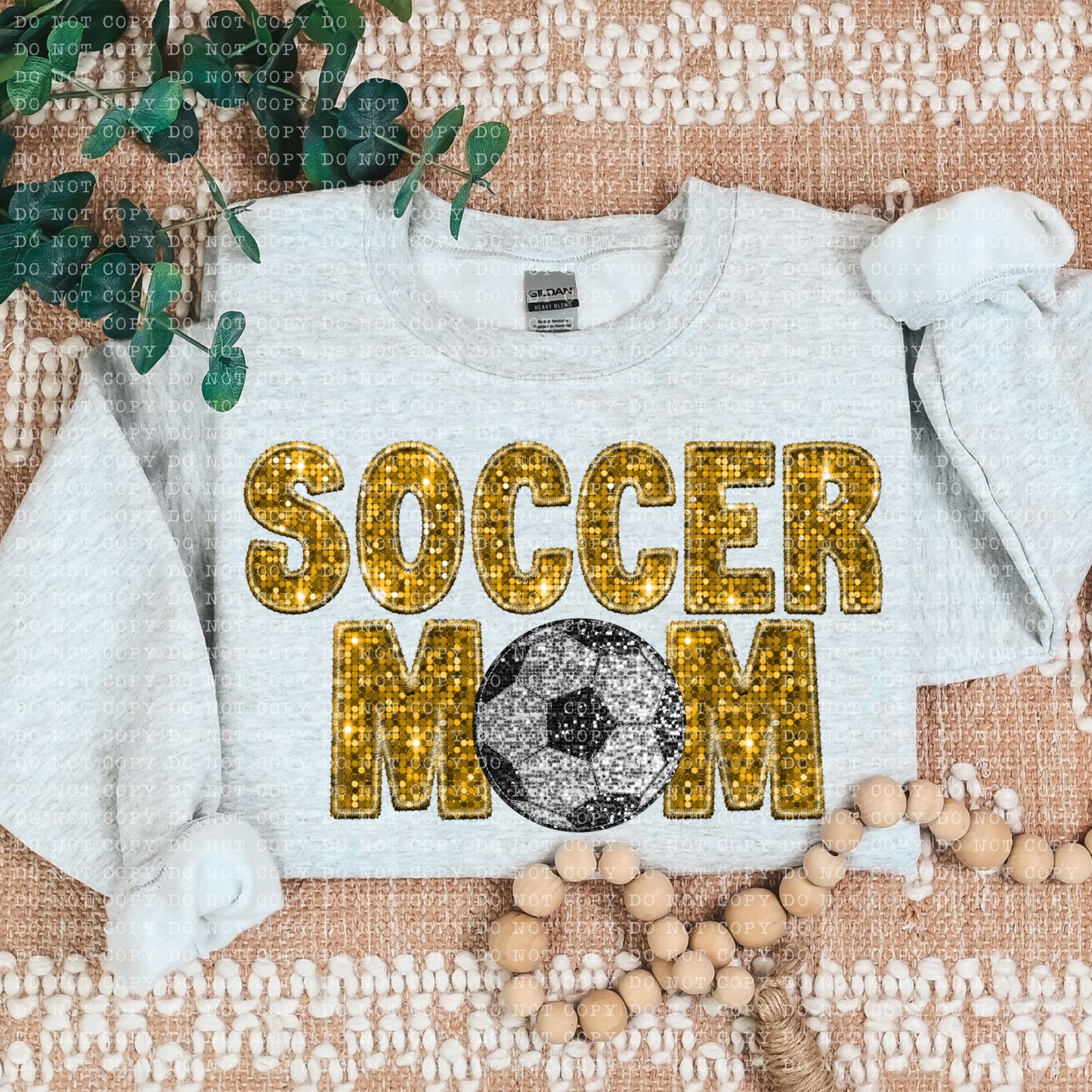 Soccer Mom Faux Embroidery DTF Transfer