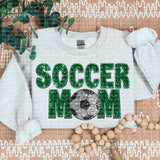 Soccer Mom Faux Embroidery DTF Transfer
