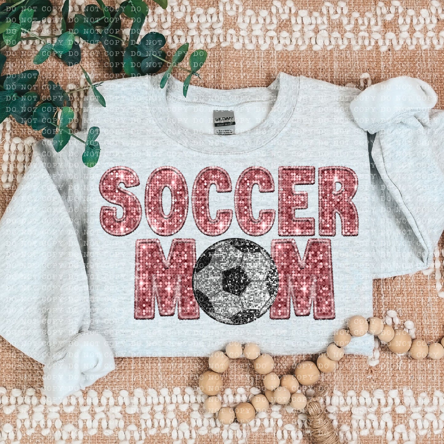 Soccer Mom Faux Embroidery DTF Transfer