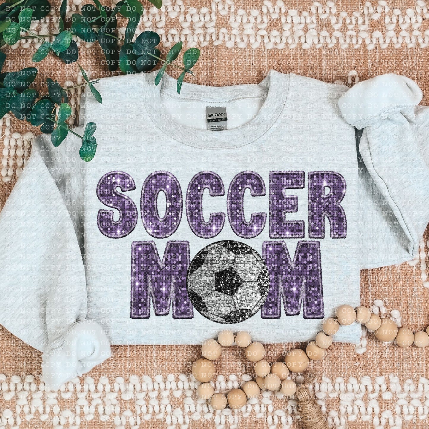 Soccer Mom Faux Embroidery DTF Transfer