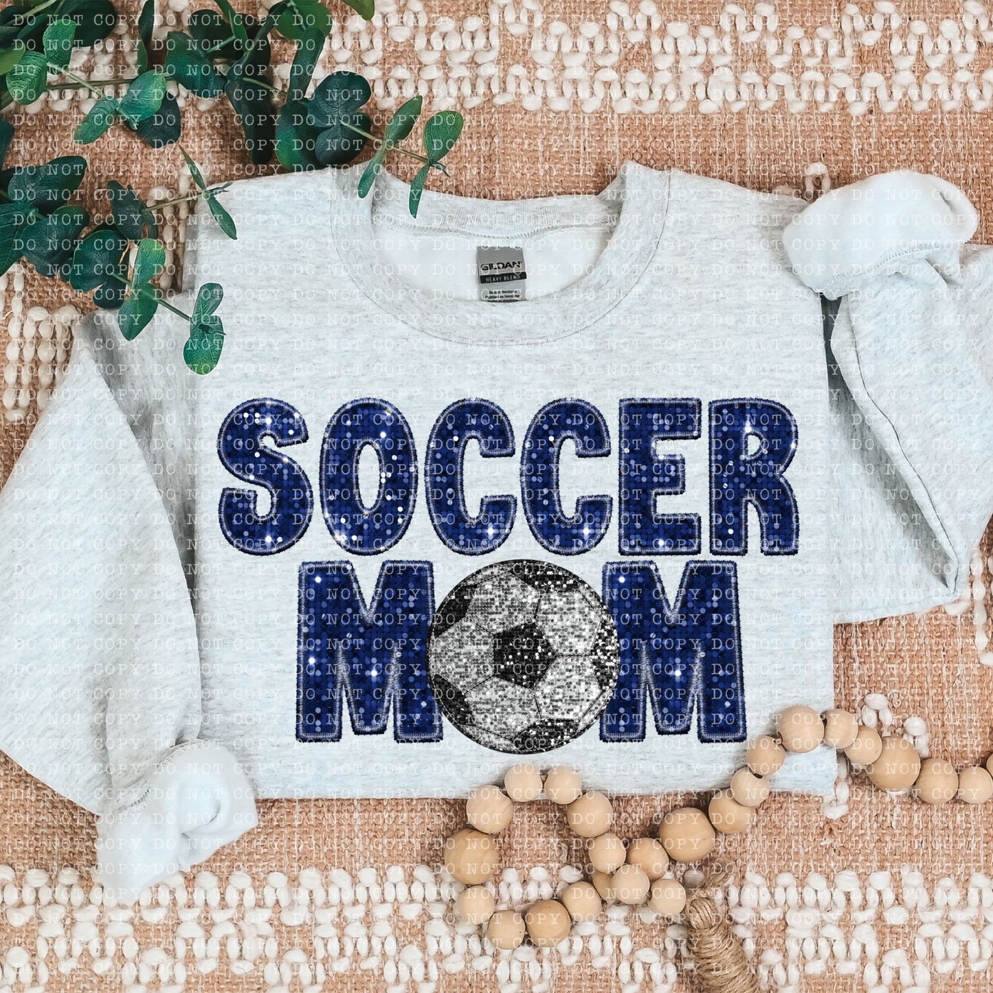 Soccer Mom Faux Embroidery DTF Transfer