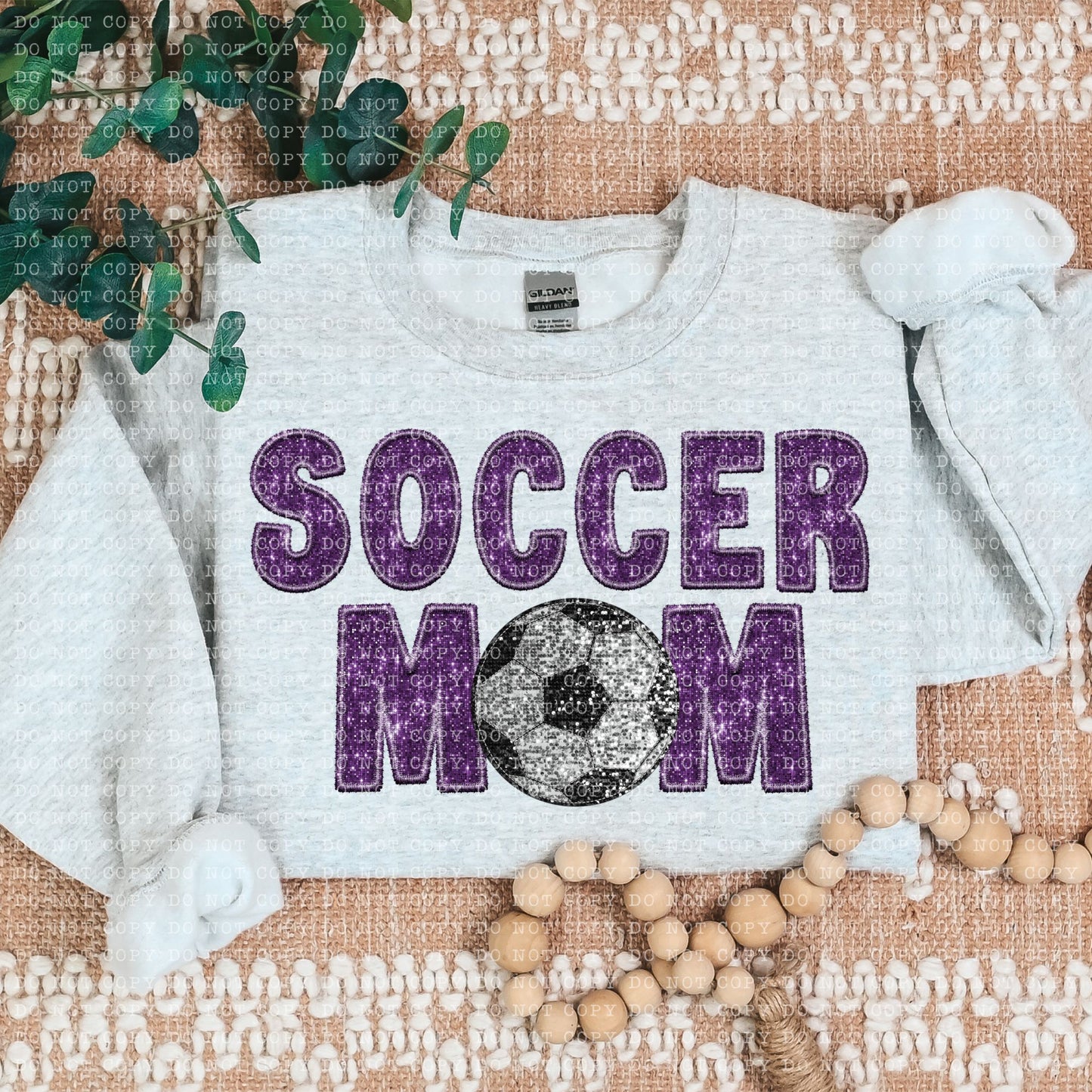 Soccer Mom Faux Embroidery DTF Transfer