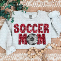 Soccer Mom Faux Embroidery DTF Transfer
