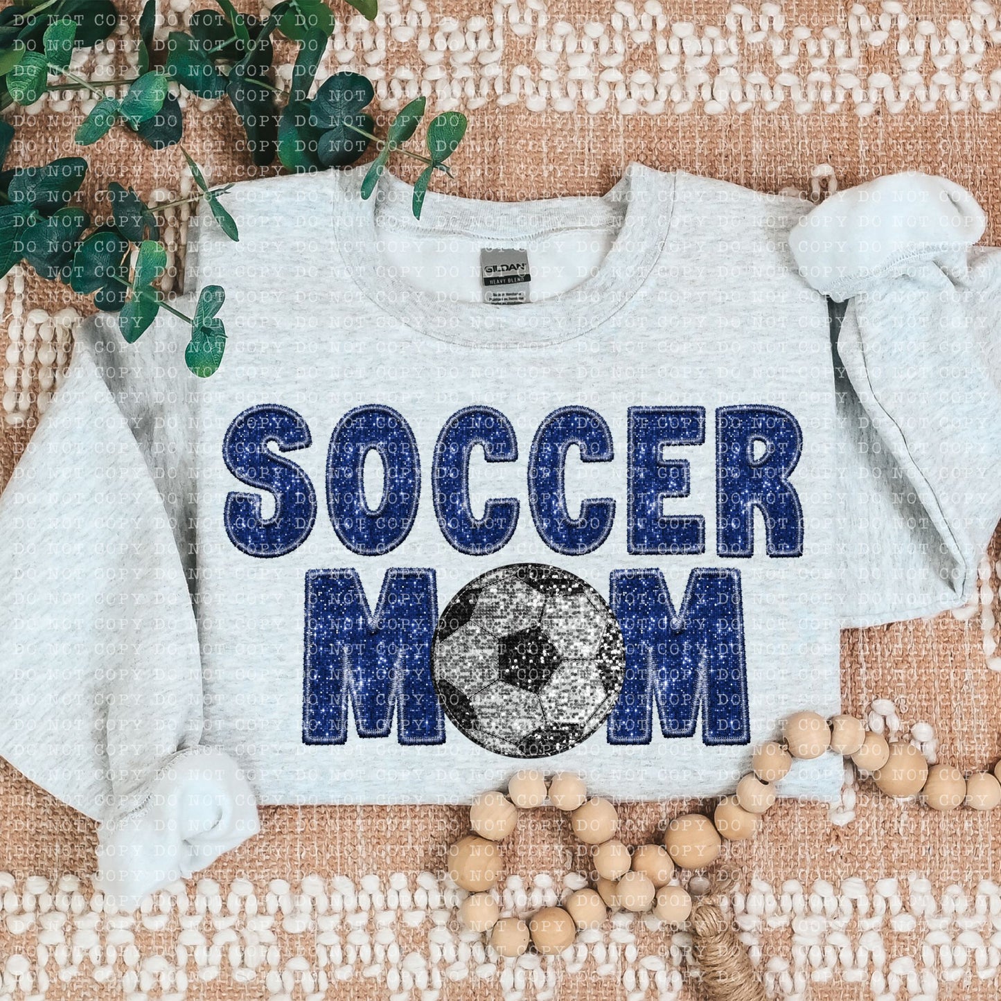 Soccer Mom Faux Embroidery DTF Transfer