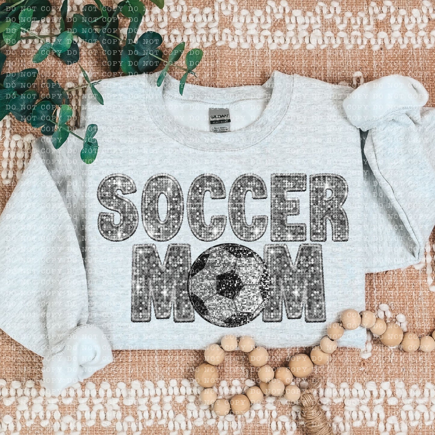 Soccer Mom Faux Embroidery DTF Transfer
