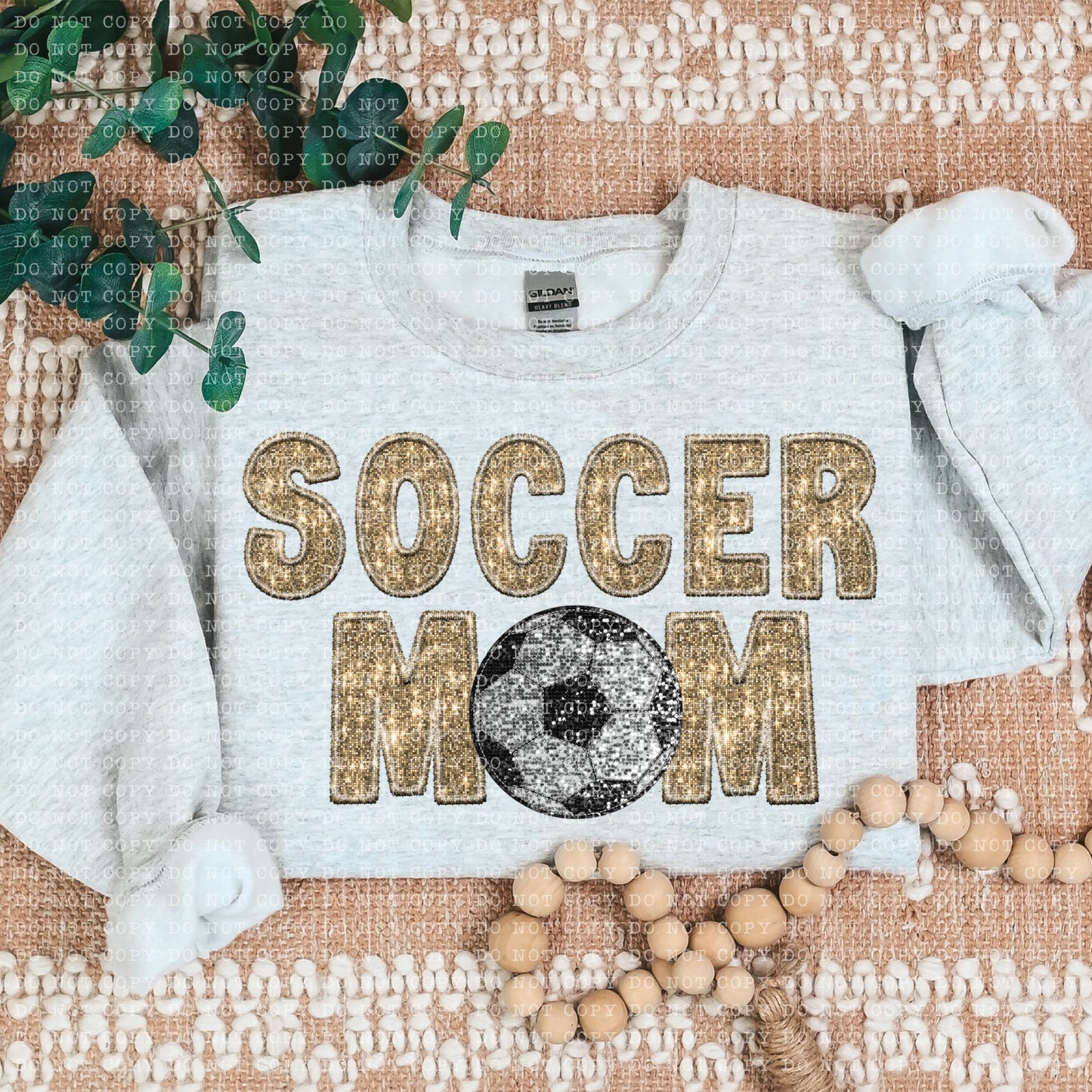 Soccer Mom Faux Embroidery DTF Transfer